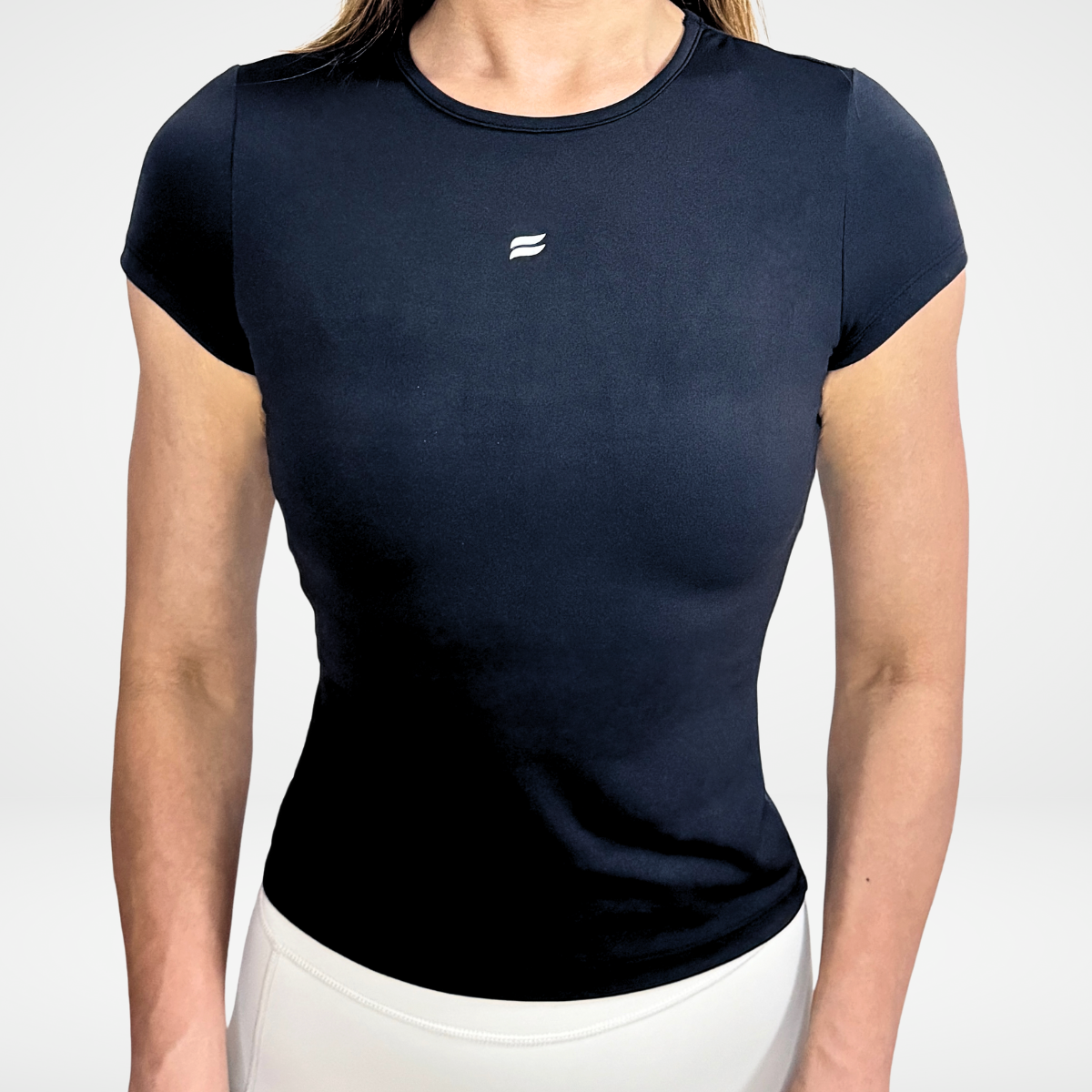 EaseMode Fitted Compression Tee in Black
