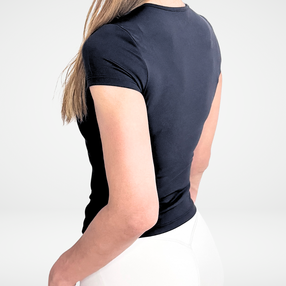 EaseMode Fitted Compression Tee in Black