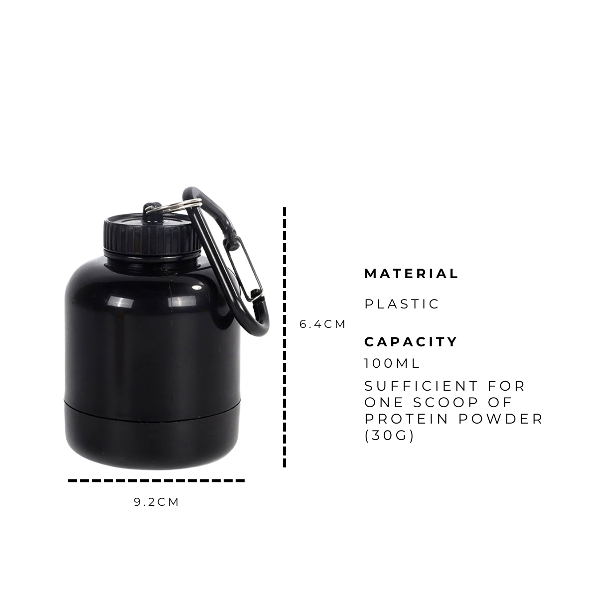 Mini Protein Powder Container
