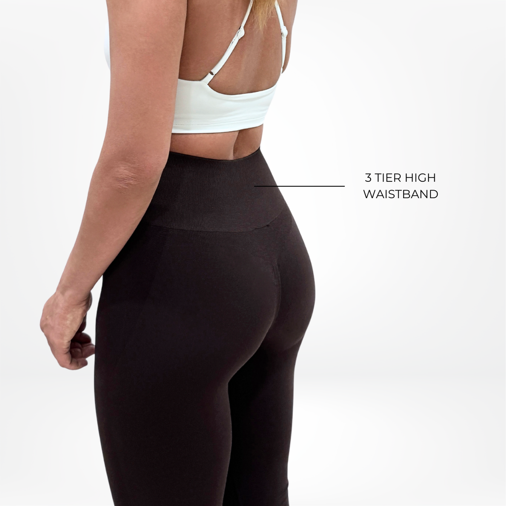 CoreFIT Seamless Leggings in Espresso