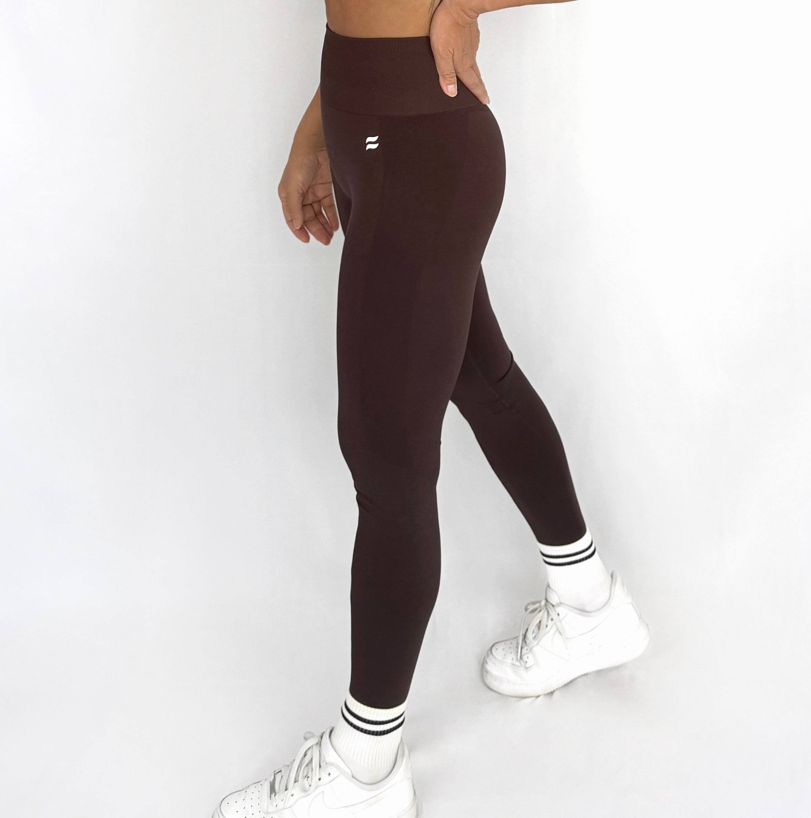 CoreFIT Seamless Leggings in Espresso