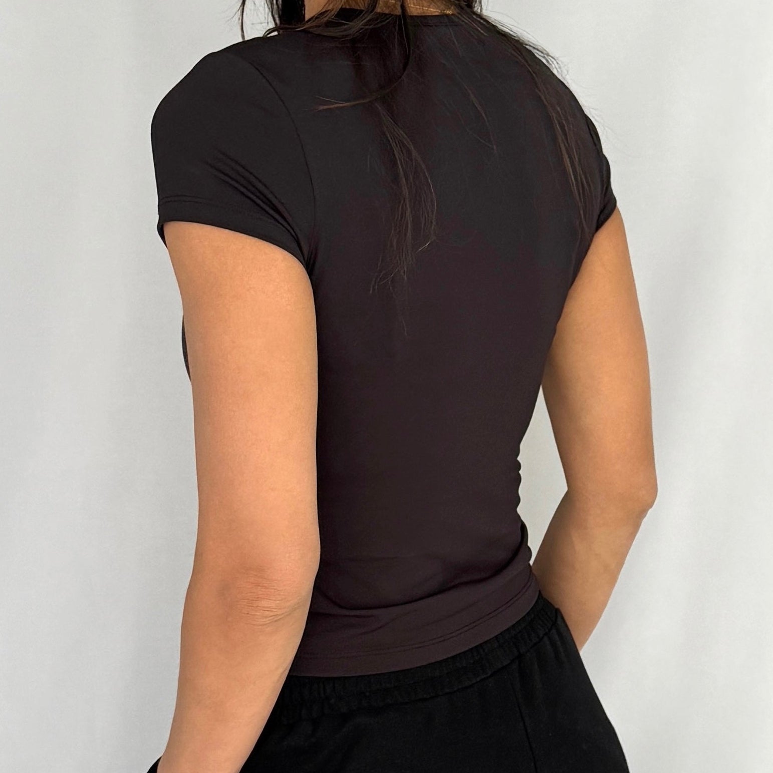 EaseMode Fitted Compression Tee in Black