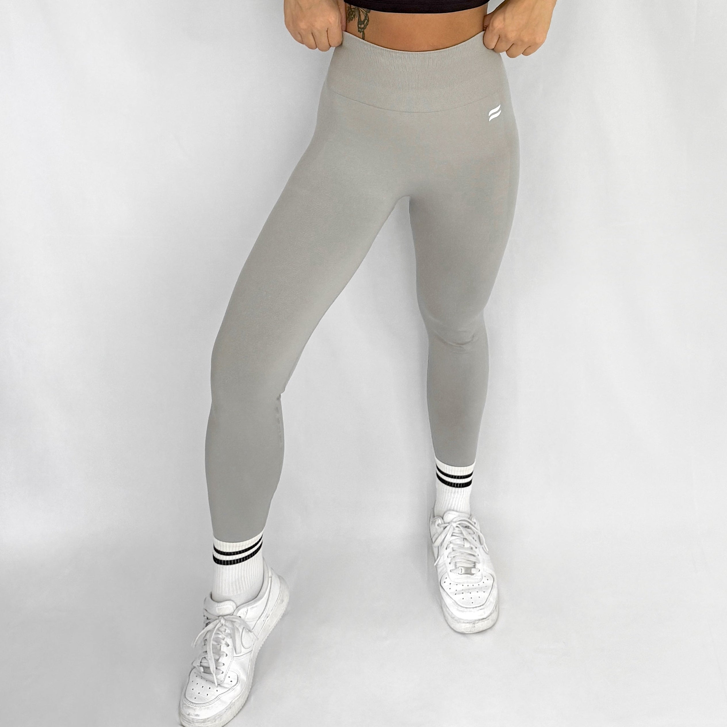 CoreFIT Seamless Leggings in Stone Grey